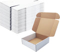 9x9x3 Inch White Shipping Boxes 25 Pack,Craft Gift Boxes,Bulk of Mailers