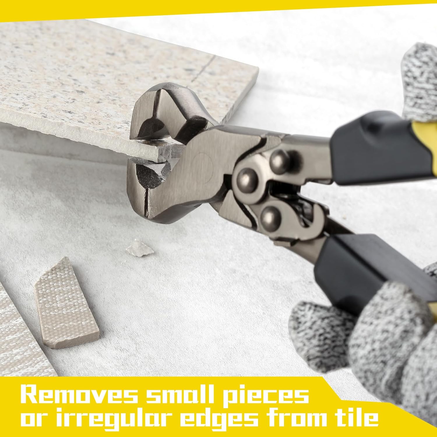 9 Inch Compound Tile Nippers Tile Cutting Pliers Cutter Nipper Cutting Tools Ceramic Tile Cutter Trim Puller Tile