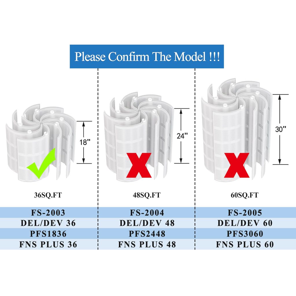 1003 DE Pool Filter Compatible with FNS Plus 36, Jandy dev36