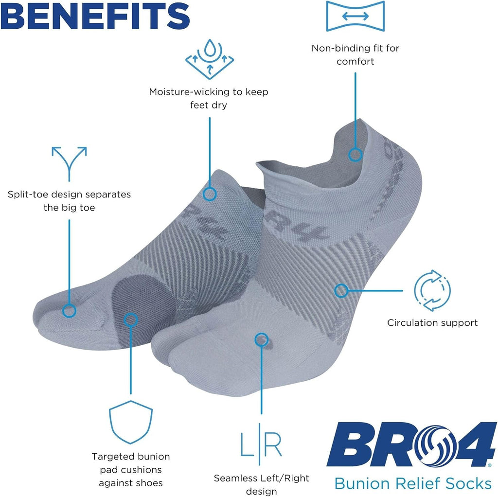 Bunion Relief Socks, Cushioned Split-Toe Design for Women & Men, Toe Separator for Bunion Relief
