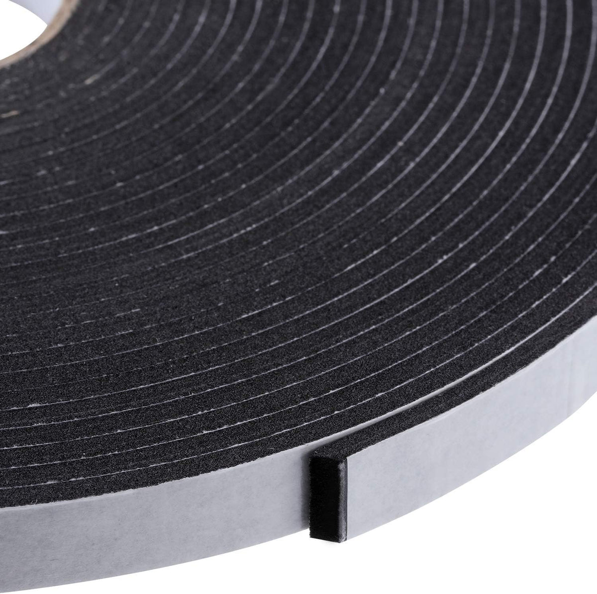 3 Rolls 1/2" x 32.8 ft Double Sided Foam Tape, 1/8" Thick Seal Strip