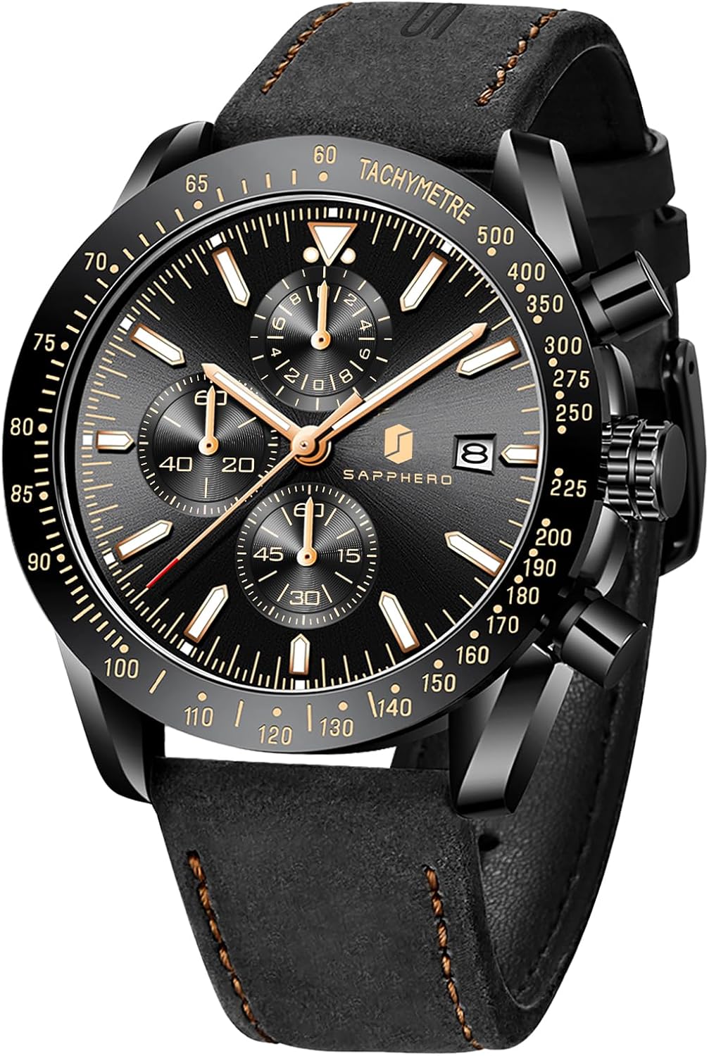 Mens Watches Quartz Analog Chronograph Waterproof Wrist Watches for Men Fashion Business Work Casual Sport Dress