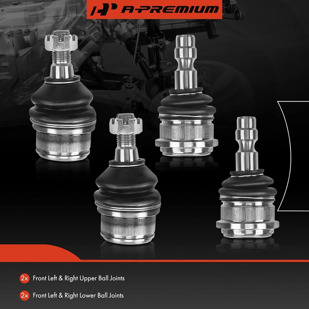 A-Premium Front Upper & Lower Ball Joint Kit, Compatible with Ford, Mazda