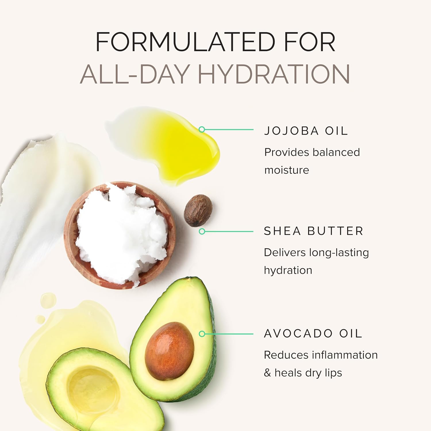 Tinted Sheer Lip Balm SPF 30 Hydrating Lip Sunscreen Shea Butter, Jojoba & Avocado Oils Moisturizing, Vegan, Clean &