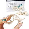 8-Pack Root Lifting Hair Clips - Volumizing Curl Clip Set