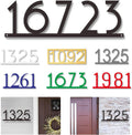 House Numbers for Outside - 4-13 Inch Personalized Address Number Sign and Street Name Sign Custom House Number Sign