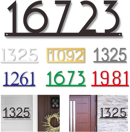 House Numbers for Outside - 4-13 Inch Personalized Address Number Sign and Street Name Sign Custom House Number Sign