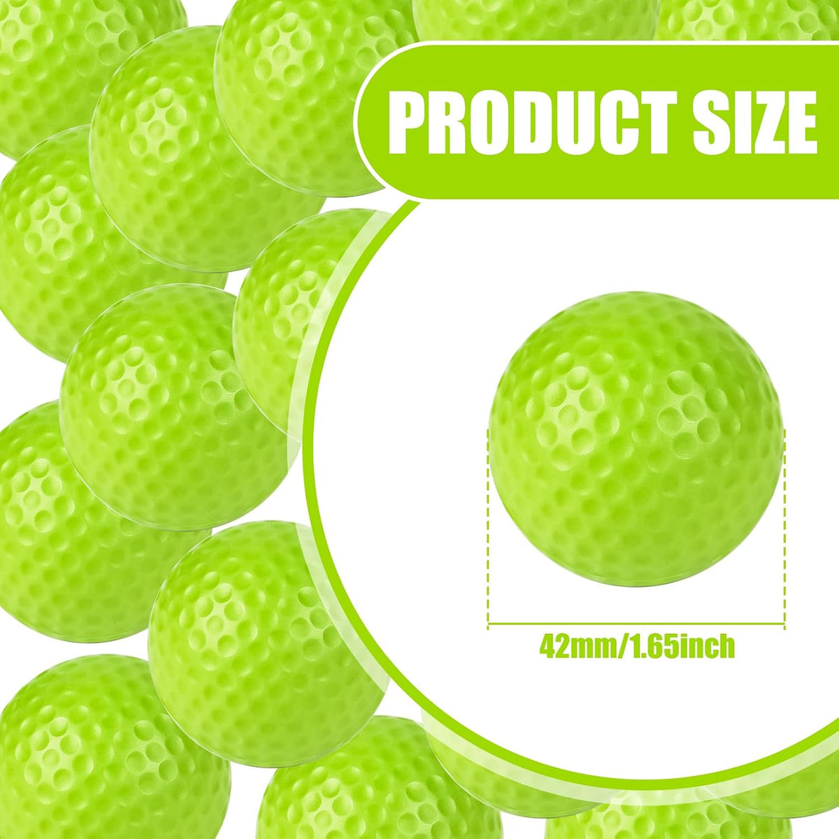 108 Pcs Foam Golf Practice Balls Bulk, Realistic Feel Flight Training Balls, Soft Foam Golf Balls for Backyards Swing