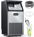 Commercial Ice Maker Machine,100lbs/24H,Silver