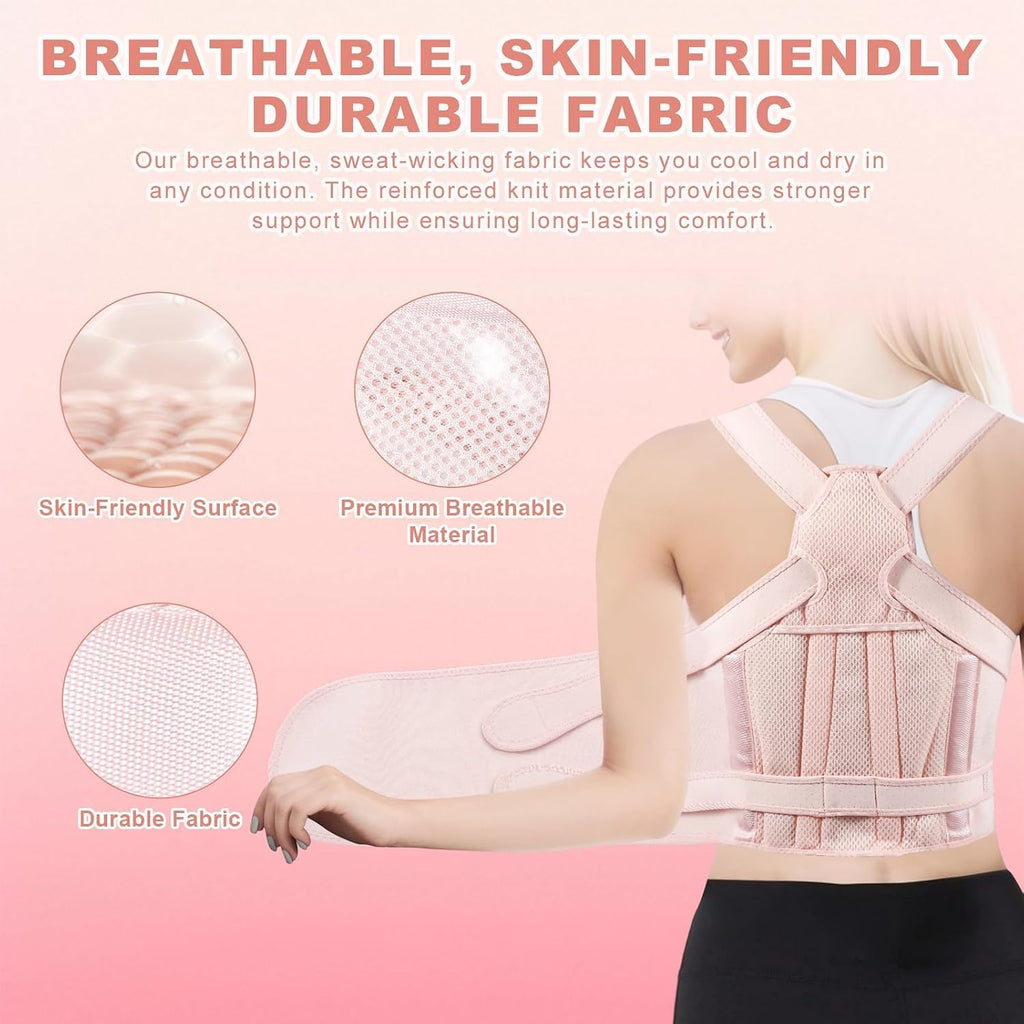 Back Brace Posture Corrector for Women and Men, Back Shoulder Support Belt