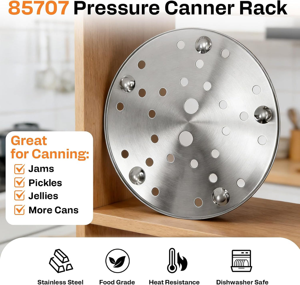 85707 11" Pressure Canner Rack Fit for Presto Pressure Canner 16 -23 Quart