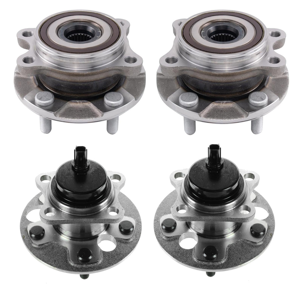 TRQ 2 Piece Wheel Bearing & Hub Assembly Set