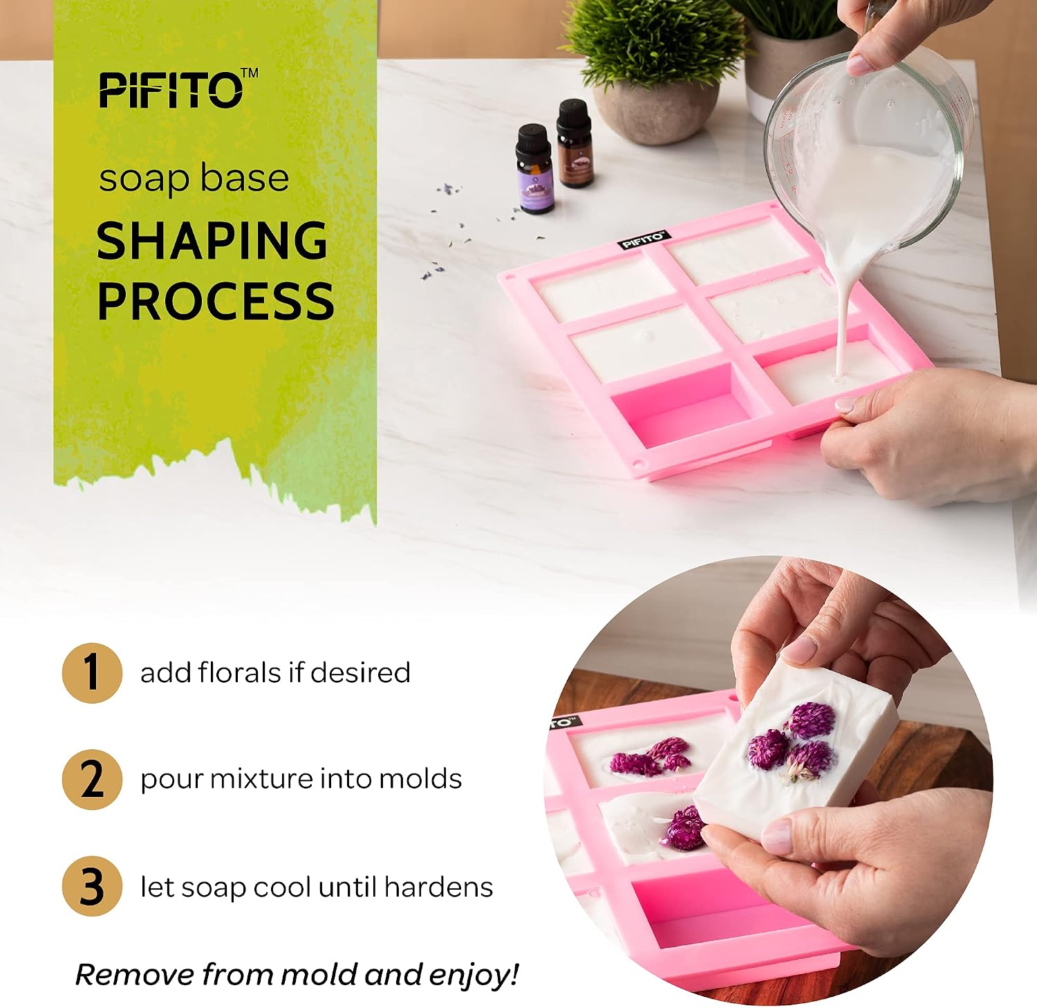Pre-Cut Melt and Pour Soap Base Sampler (5 lbs) │ Cut-Up Pieces of Soap Base (1lb ea) │ Goats Milk, Honey, Clear