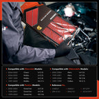 A-Premium Pre-oiled Engine Air Filter Compatible with Chevrolet