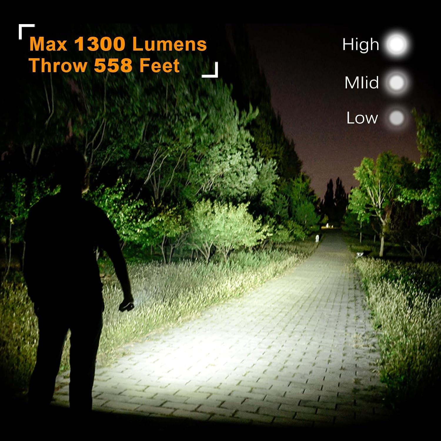 T1A Mini Pocket EDC Flashlight with Clip,1300 Lumen Compact AA Rechargeable LED Little Flashlights, Super Bright Tail