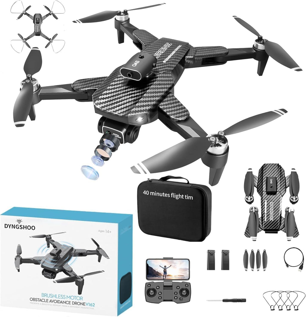 4K UHD GPS Drone (Equipped with dual cameras), Foldable Drone, small-scale Drone Control Quadcopter With Height