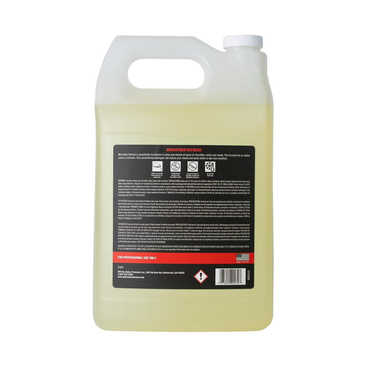 Microfiber Refresh Concentrated Detergent for Towels, 1 Gallon