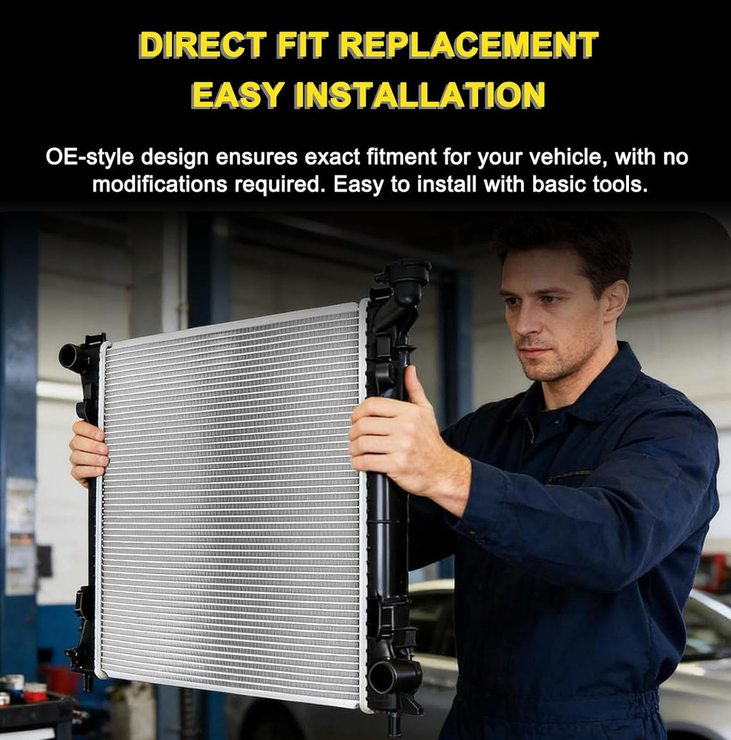 13103 Radiator fit for 2010-2017 for Chevy Equinox 2.4L,2010-2012 for Chevy Equinox 3.0L,2008-2009 2013-2017 for Chevy Equinox 3.6L,2010-2017 for GMC Terrain 2.4L,2010-12 for GMC Terrain 3.0L