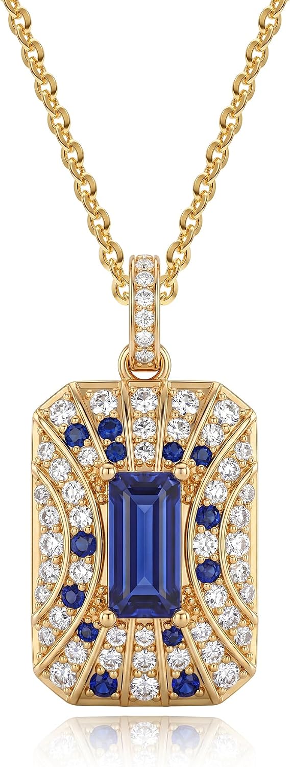 Gold Charm Necklaces for Women, 14K Gold Plated Pendant Necklace Non Tarnish Gold Chain Jewerly for Dainty Party