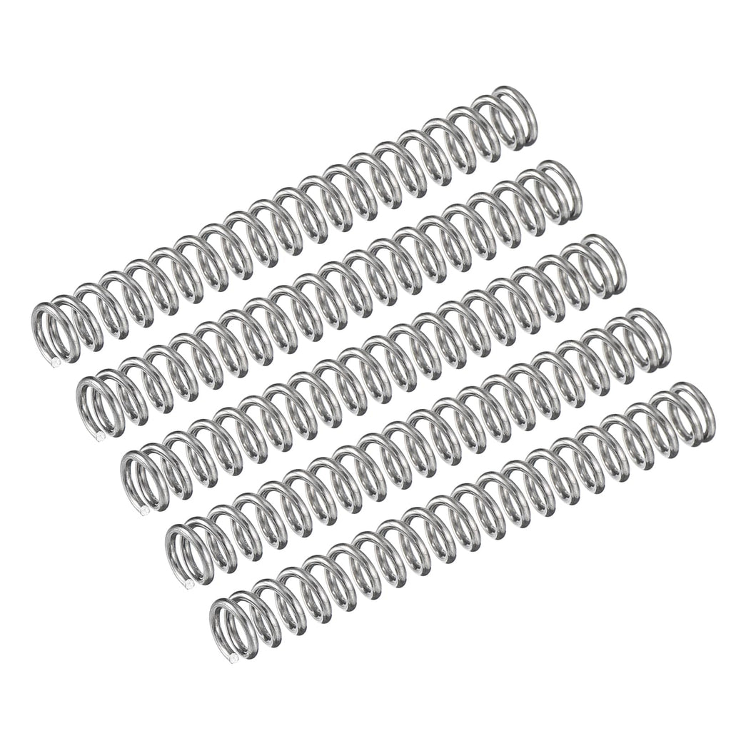 5Pcs Compression Spring 304 Stainless Steel 5mmOD,0.8mmWD,50mmFL