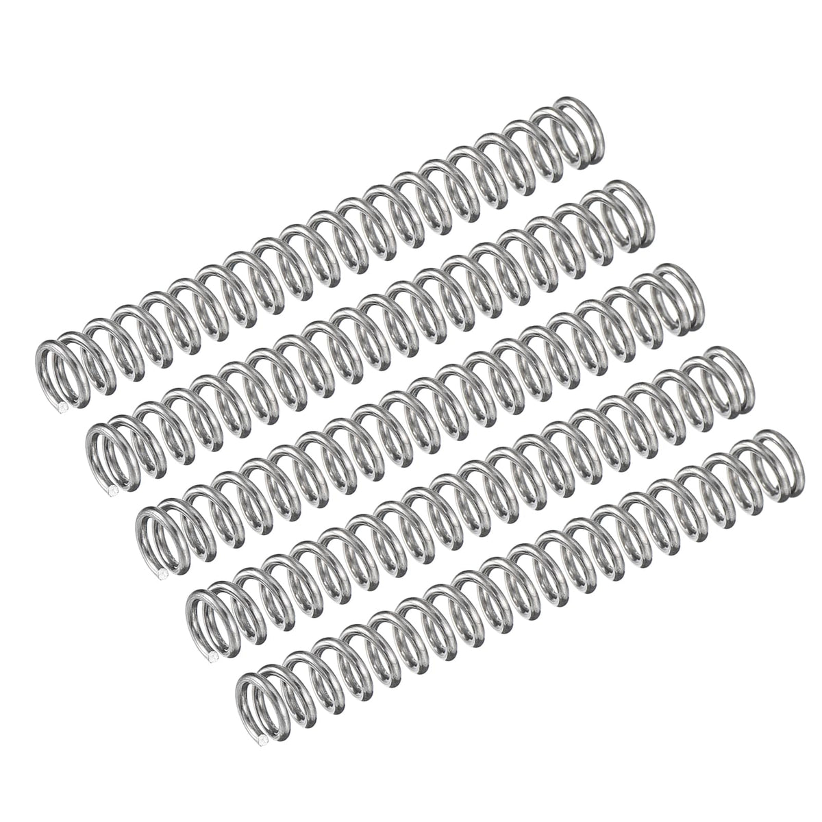 5Pcs Compression Spring 304 Stainless Steel 5mmOD,0.8mmWD,50mmFL