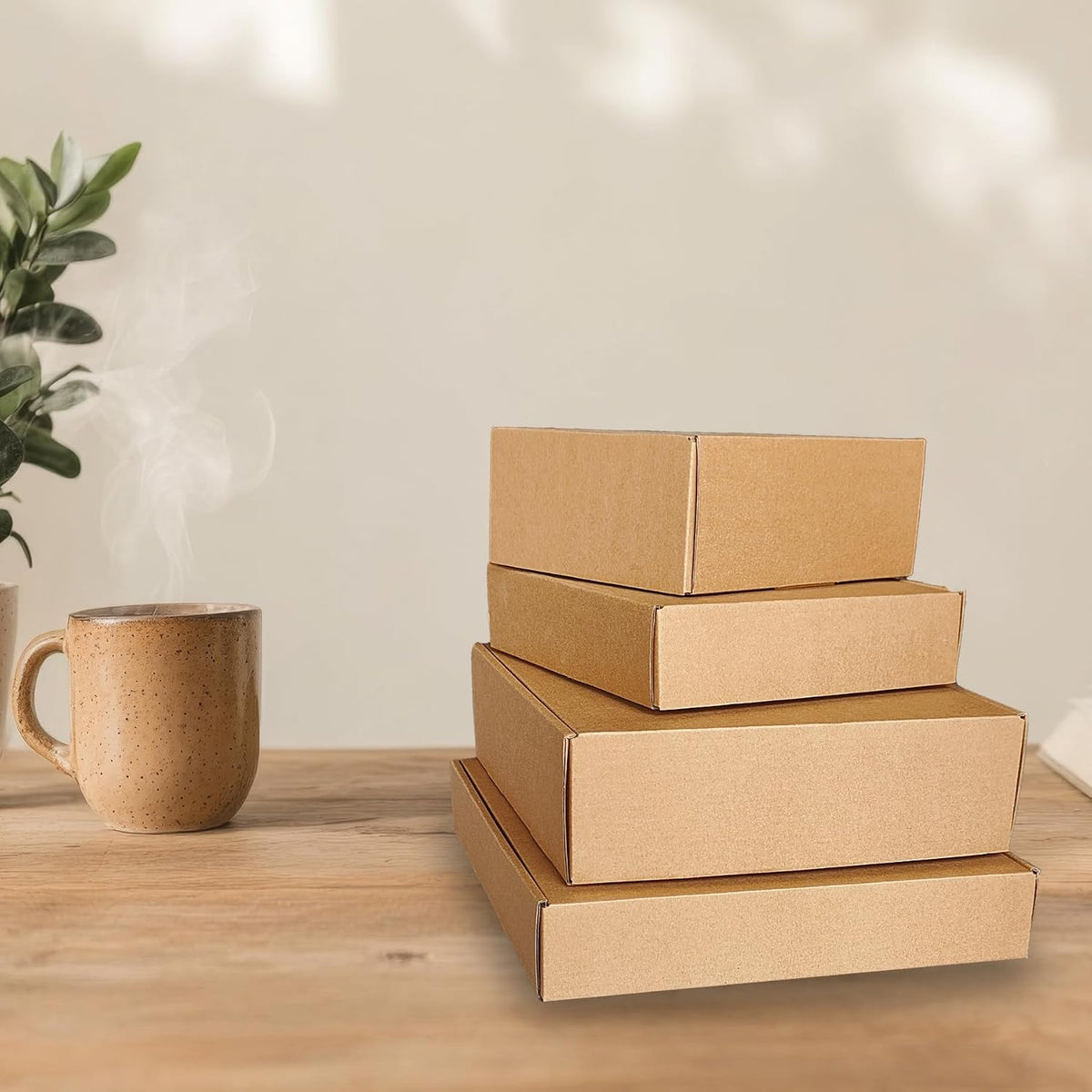 11x11x2 inch Shipping Boxes 20 Pack, Brown Corrugated Cardboard Mailer Box