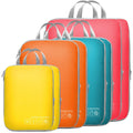 Compression Packing Cubes for Travel - 8 Set Organizer, Multi-color