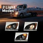 Headlights Assembly Fit for 2008-2016 Freightliner Cascadia Pair