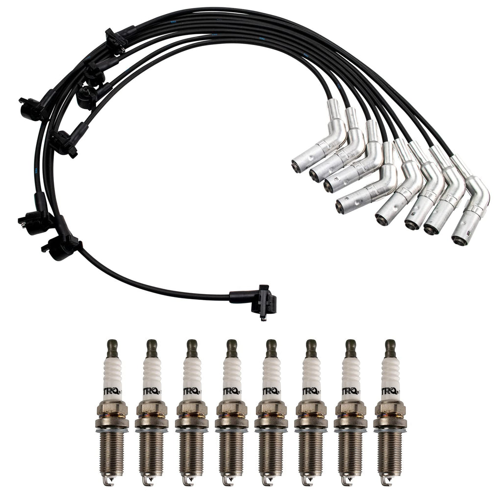 TRQ Spark Plug Kit 8 Piece Iridium Spark Plugs