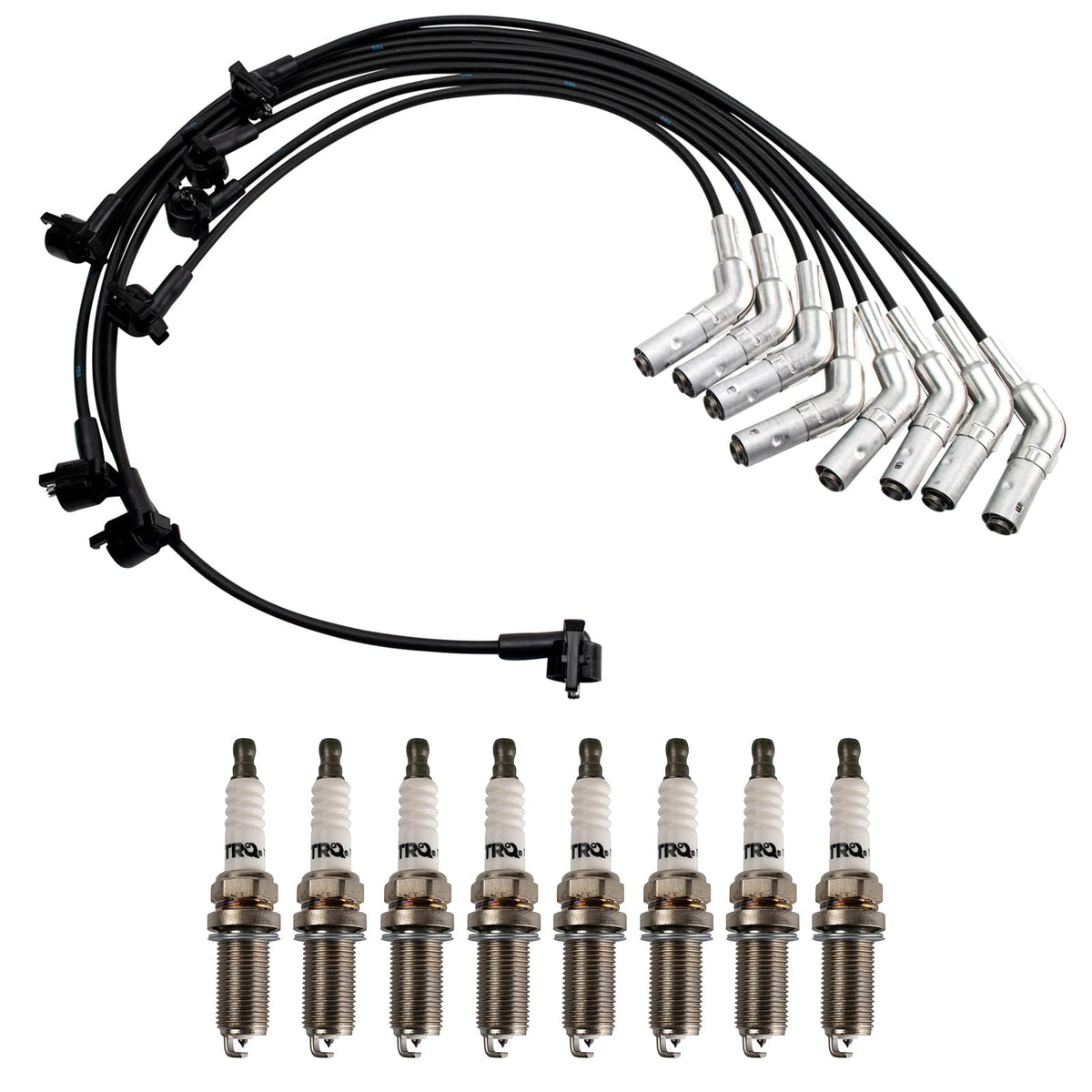 TRQ Spark Plug Kit 8 Piece Iridium Spark Plugs