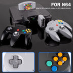 2 Pack Wireless N64 Controller for Switch Games, 2.4GHz N64 Remote Joystick Wireless Gamepad Compatible with Windows