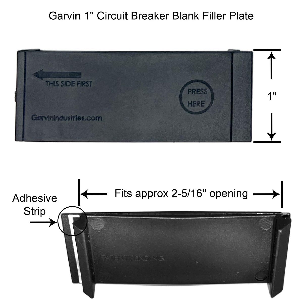 1 Inch Universal Breaker Filler Plate-10 per case