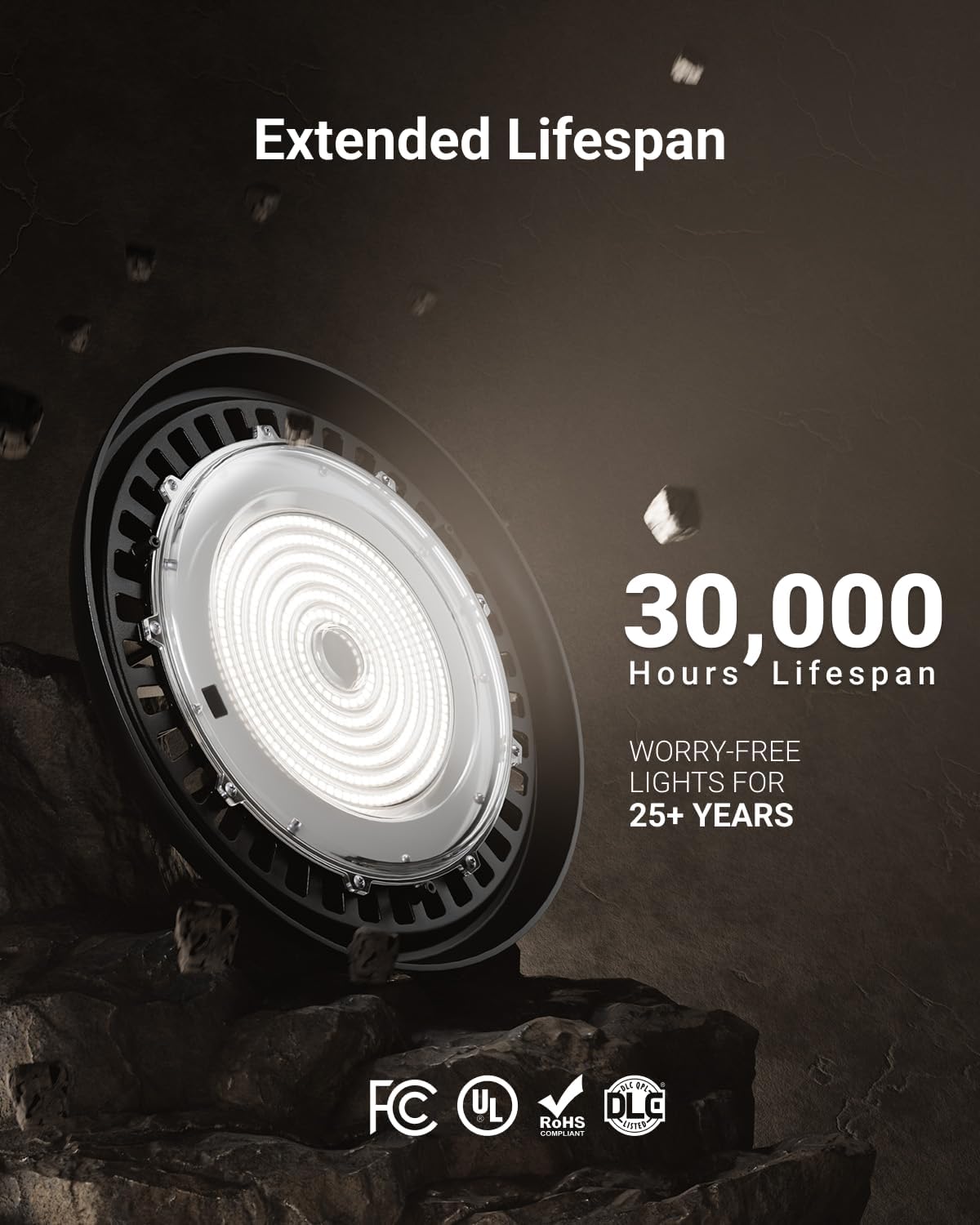 Sunco 6 Pack 200W 5000K UFO LED High Bay Light