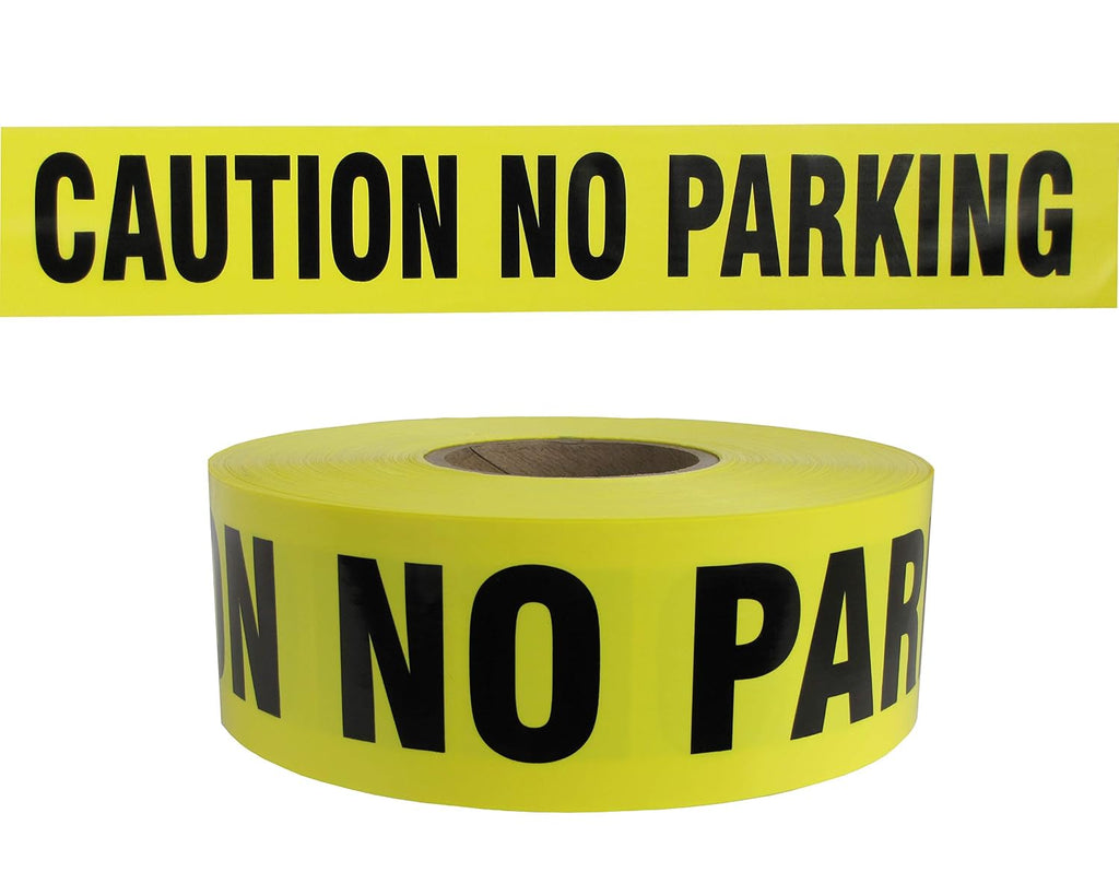 Swanson Tool Co 3" x 1000' 3 mil Barricade Tape Caution NO Parking Yellow/Black, Model BT3100YCAUNP3