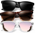 Womens-Sunglasses Polarized Sunglasses-Womens Trendy: Retro Sun Glasses with UV Protection for Travel Driving