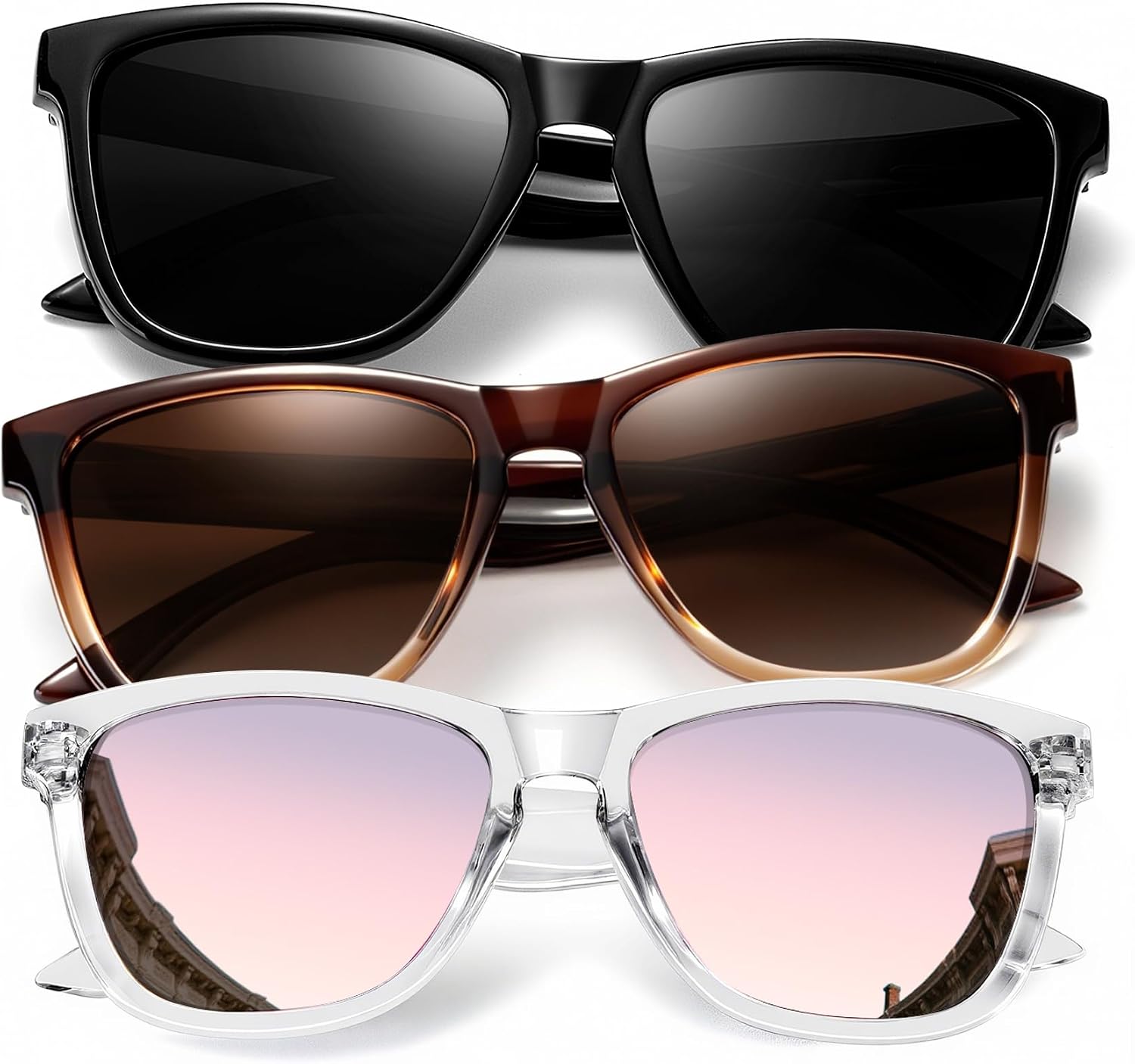 Womens-Sunglasses Polarized Sunglasses-Womens Trendy: Retro Sun Glasses with UV Protection for Travel Driving