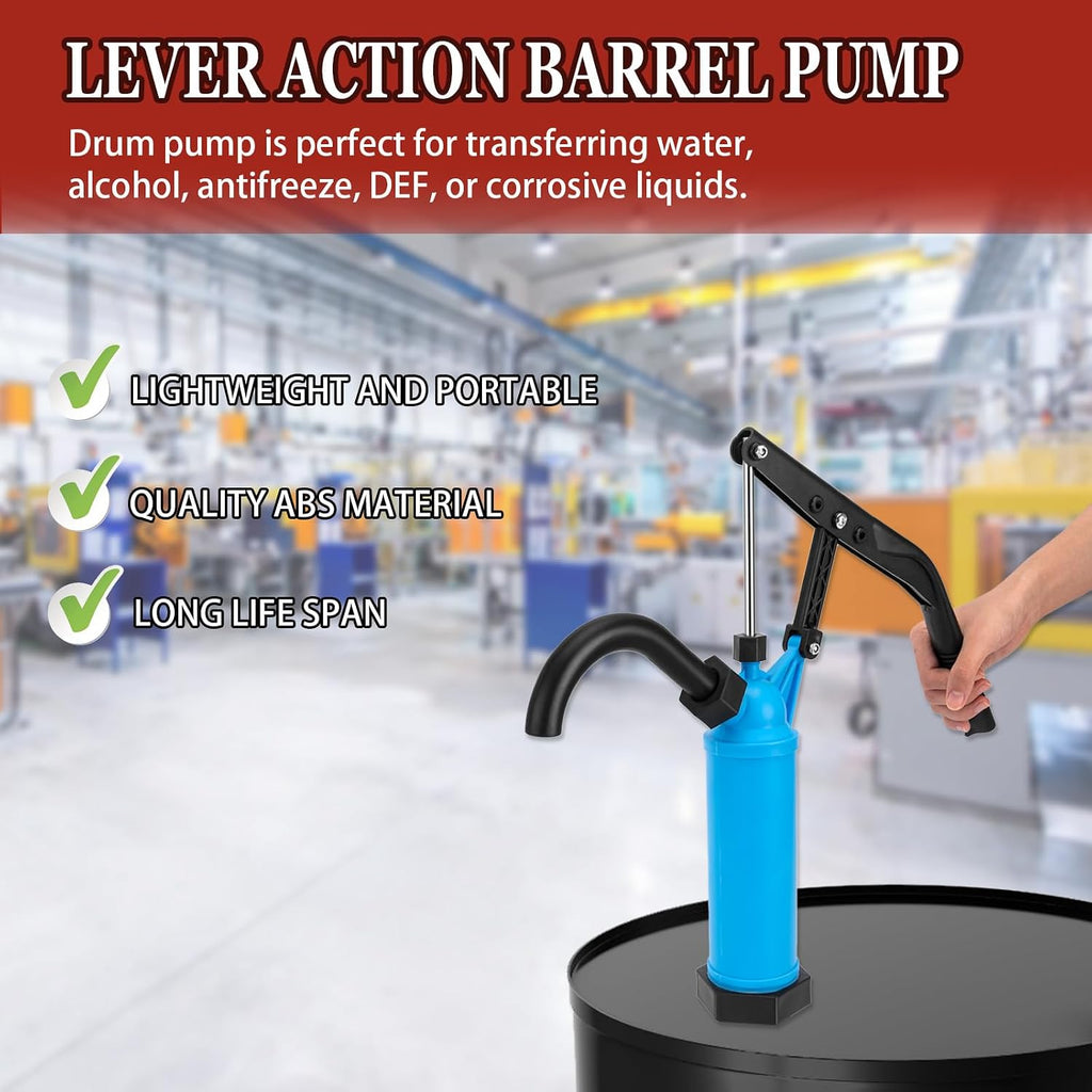 GDDGHS 55 Gallon Drum Pump Lever Action Barrel Pump Plastic