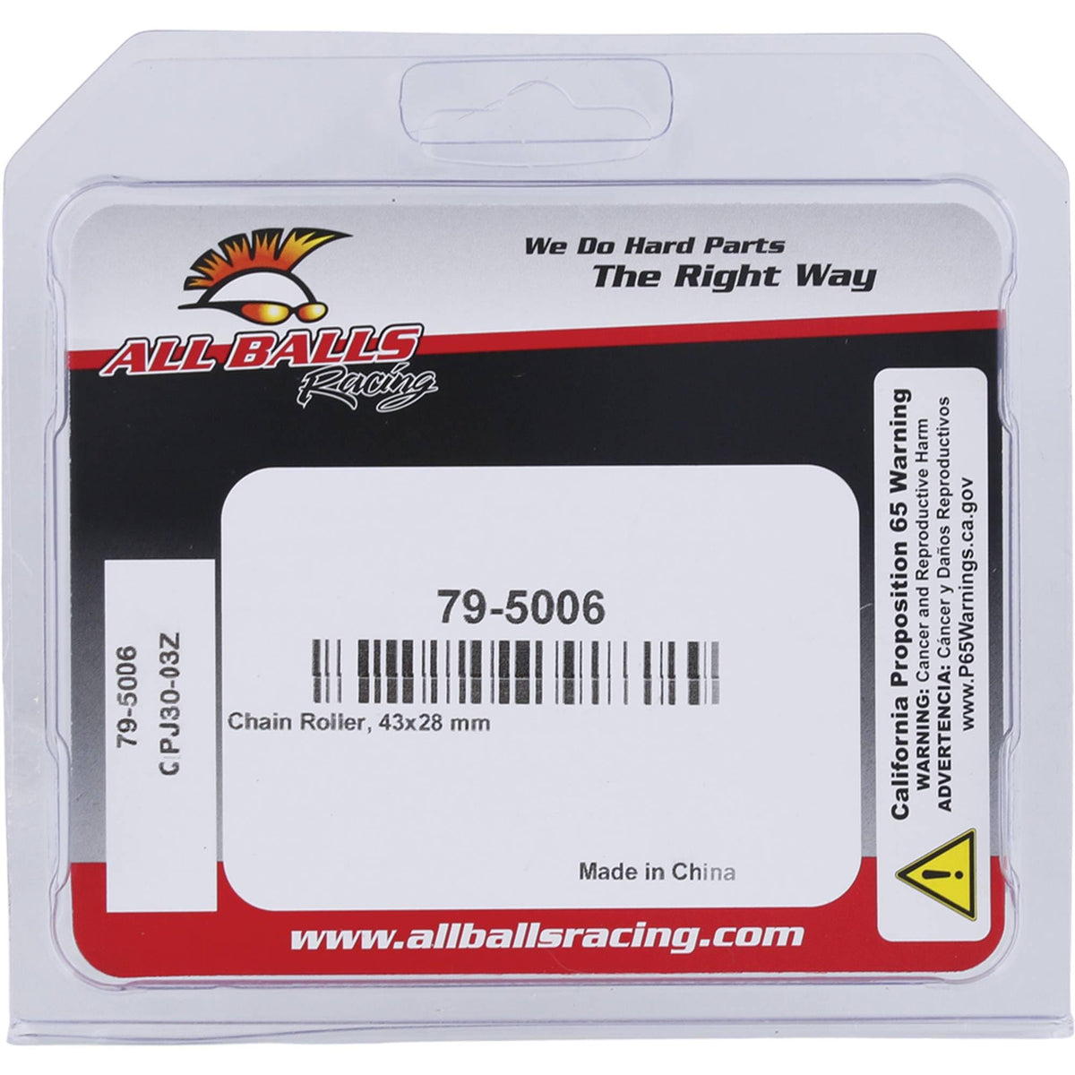 All Balls Racing 79-5006 Black 43-28mm Chain Roller