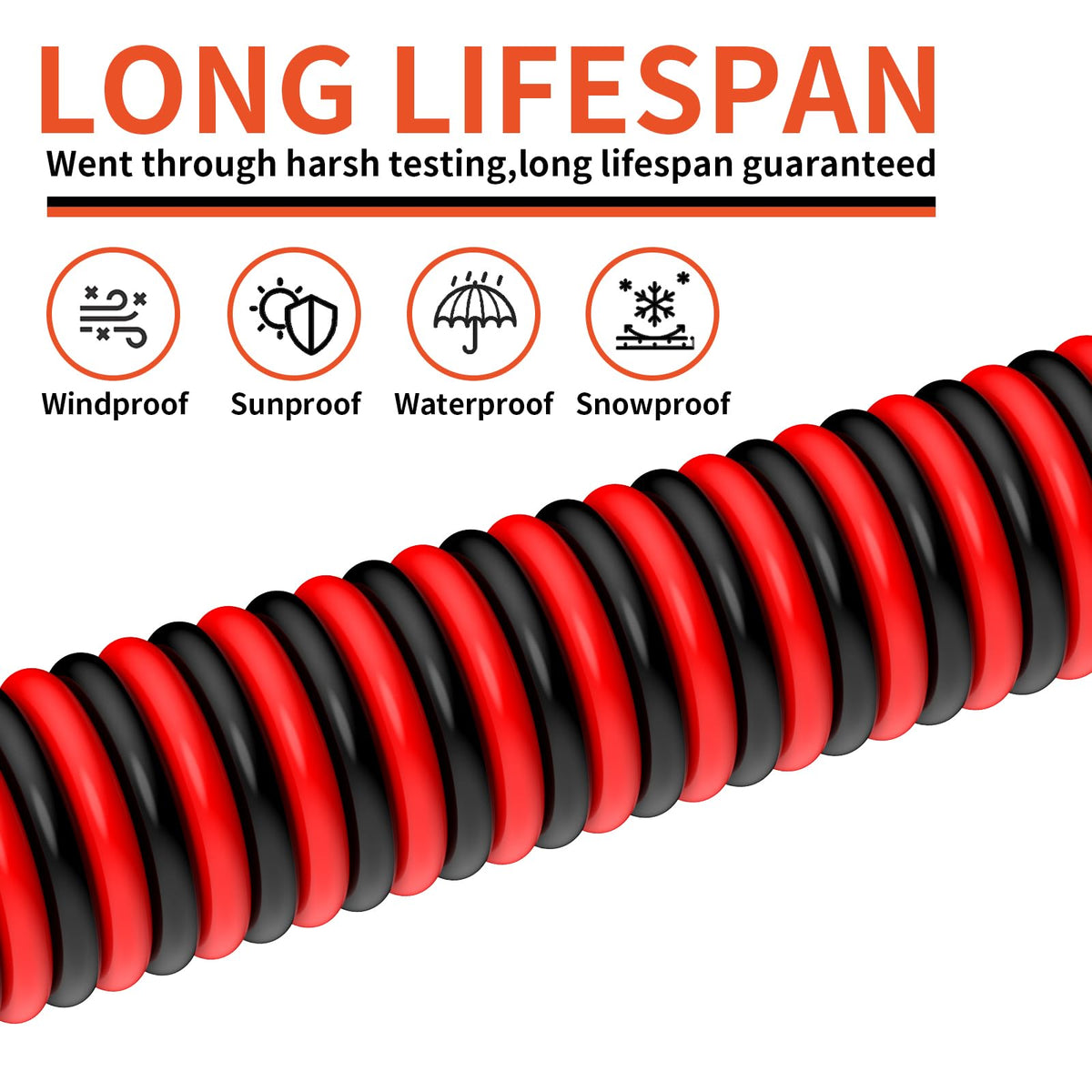 16 Gauge 2 Conductors 150FT Electrical Wire, Red Black Cable