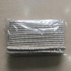 12 Yard 3/8" Nylon Twisted Lip Cord Trim,Mix Beige