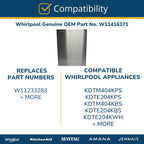 Whirlpool W11416371 OEM Dishwasher Door Outer Panel, Gray