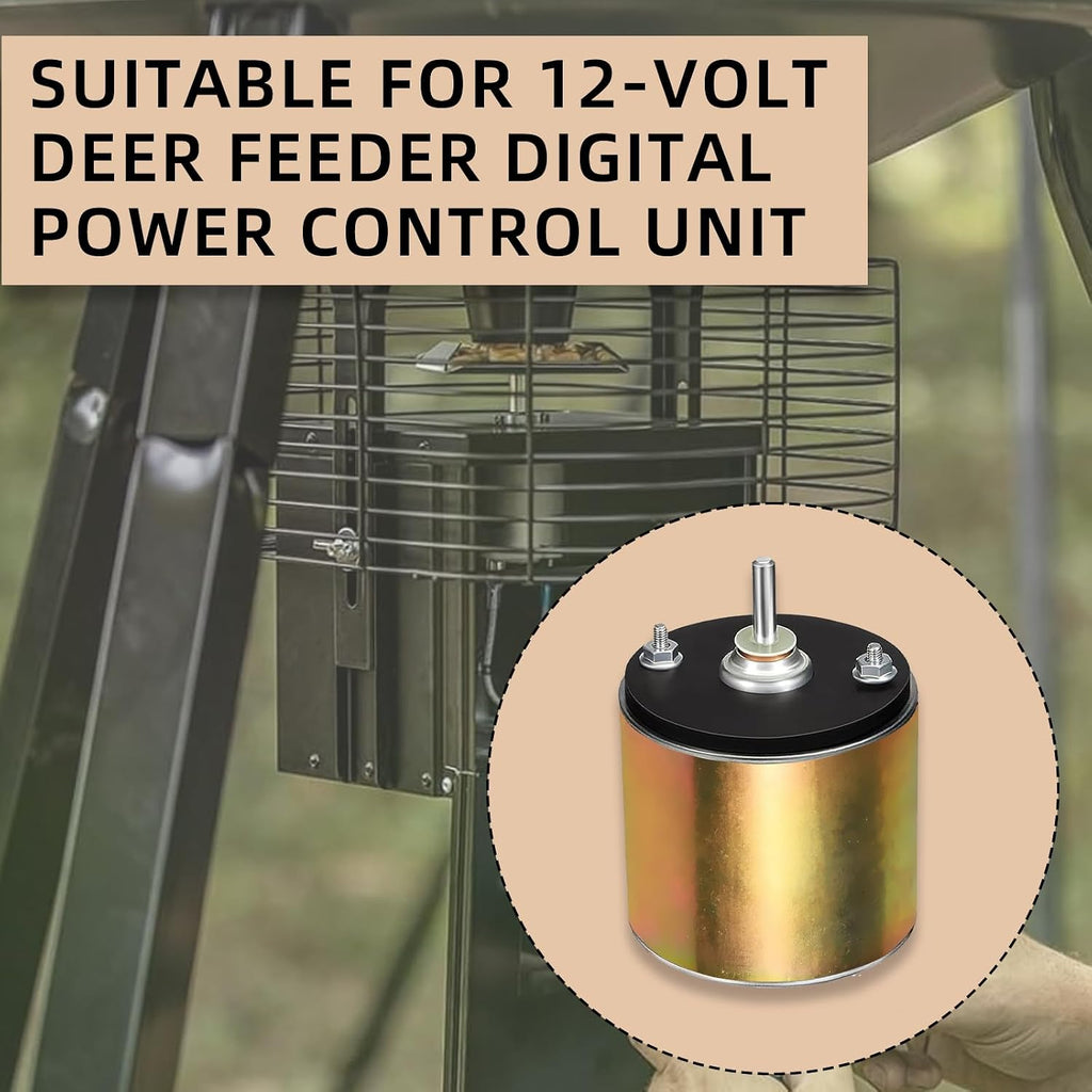 6-12V Motor Deer Feeder Motor 1/4" Drive Shaft for Game Feeders Durable Efficient Versatile Deer Feeder Motor Device