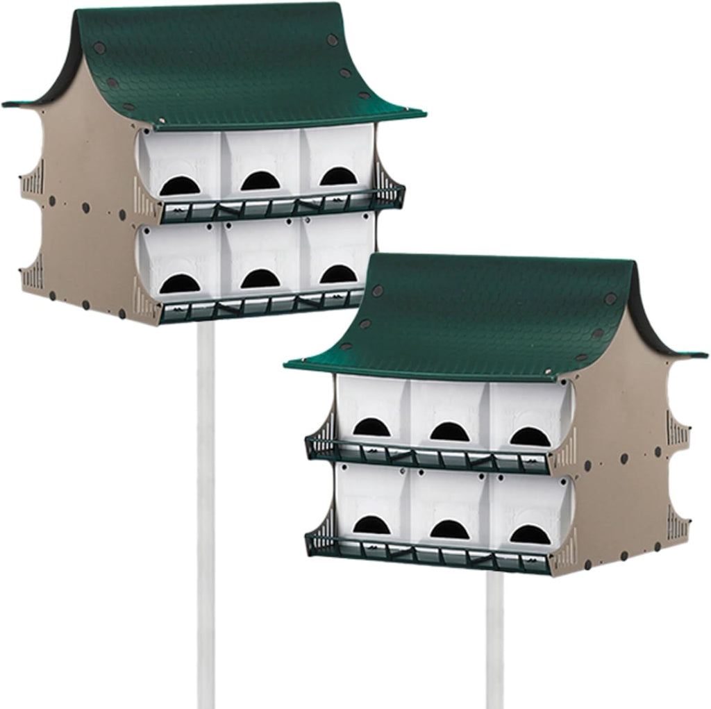S&K Two 12 Room Purple Martin Bird Houses to Build Your Nesting Colony
