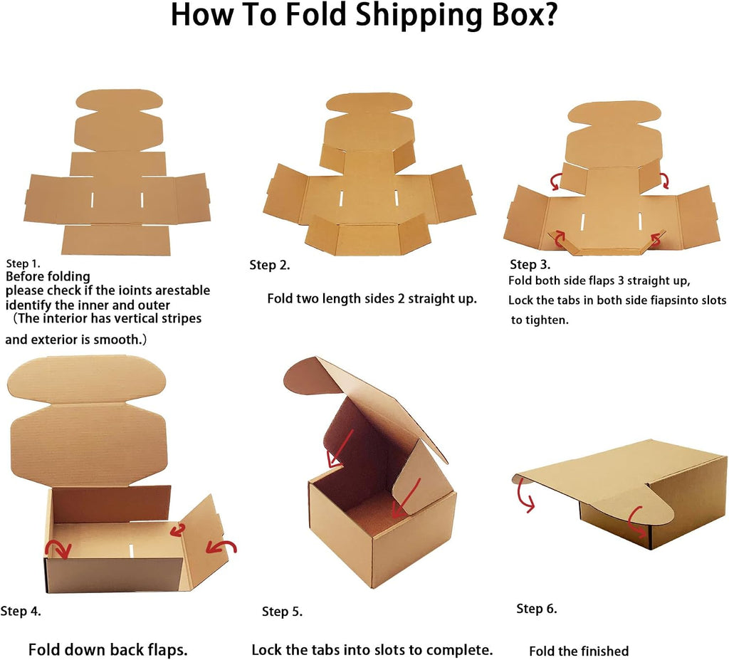 5x5x3 inch Shipping Boxes Pack of 25, Brown Corrugated Cardboard Mailer Box
