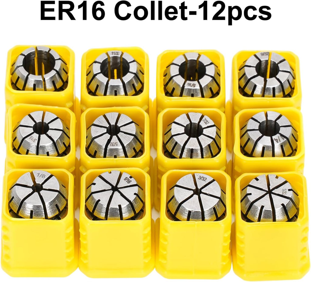12pcs ER16 Spring Collet Set for CNC Engraving Machine