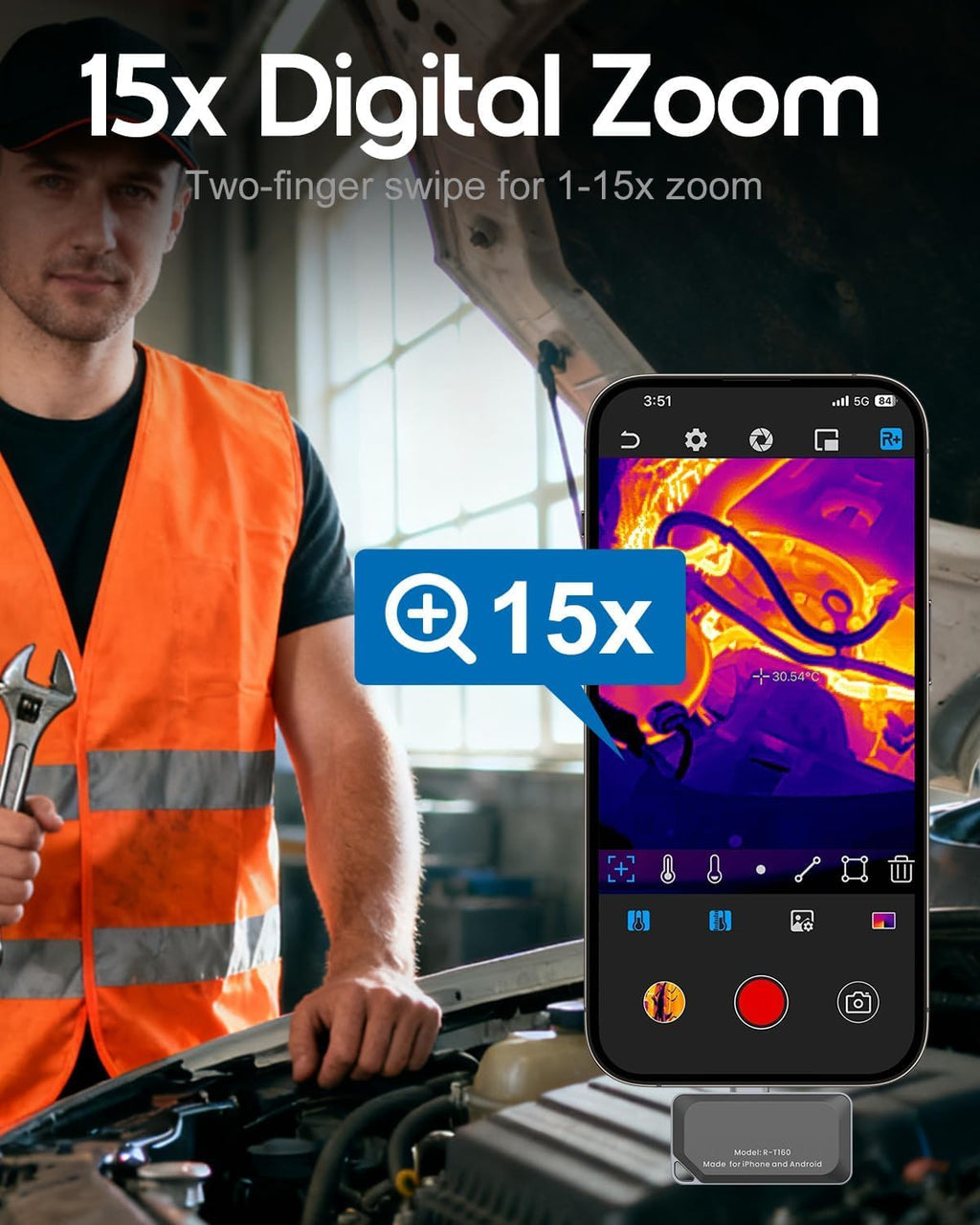 Thermal Imaging Camera,320x240 Super IR Resolution