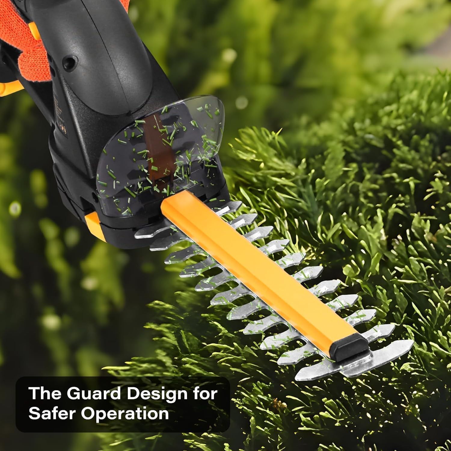 2-in-1 Cordless Hedge Trimmer for DEWALT 20V MAX Battery, Tool Only | Includes 8 in hedge blade and 4.7 in grass