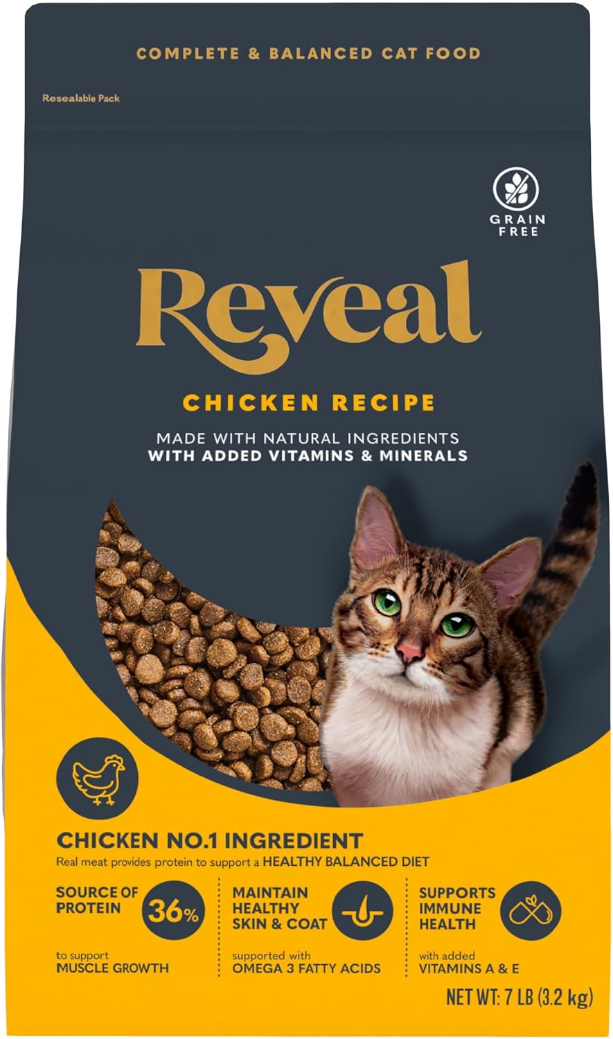 Chicken Recipe Grain Free Complete Dry Cat Food 7 lb Bag