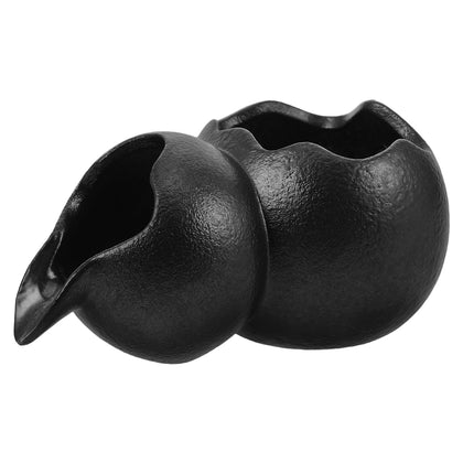 Pond Spitter Fountain Spitter for Small Pond Accessories Garden Water Feature Ceramic Waterfall Jar DIY Hydroponic