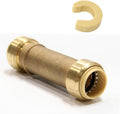 1piece EFIELD Push Fit Slip/Repair 1/2 Inch Coupling with a Disconnect Clip